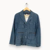 Discount Maison 123 Veste en cuir - L/40 Bleu