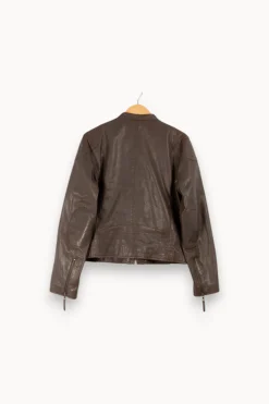 Online Comptoir des Cotonniers Veste en cuir e - Taille M/38 Gris