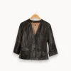 New I.Code Veste en cuir - Taille M/38 Noir