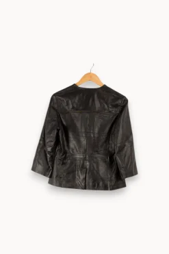 New I.Code Veste en cuir - Taille M/38 Noir