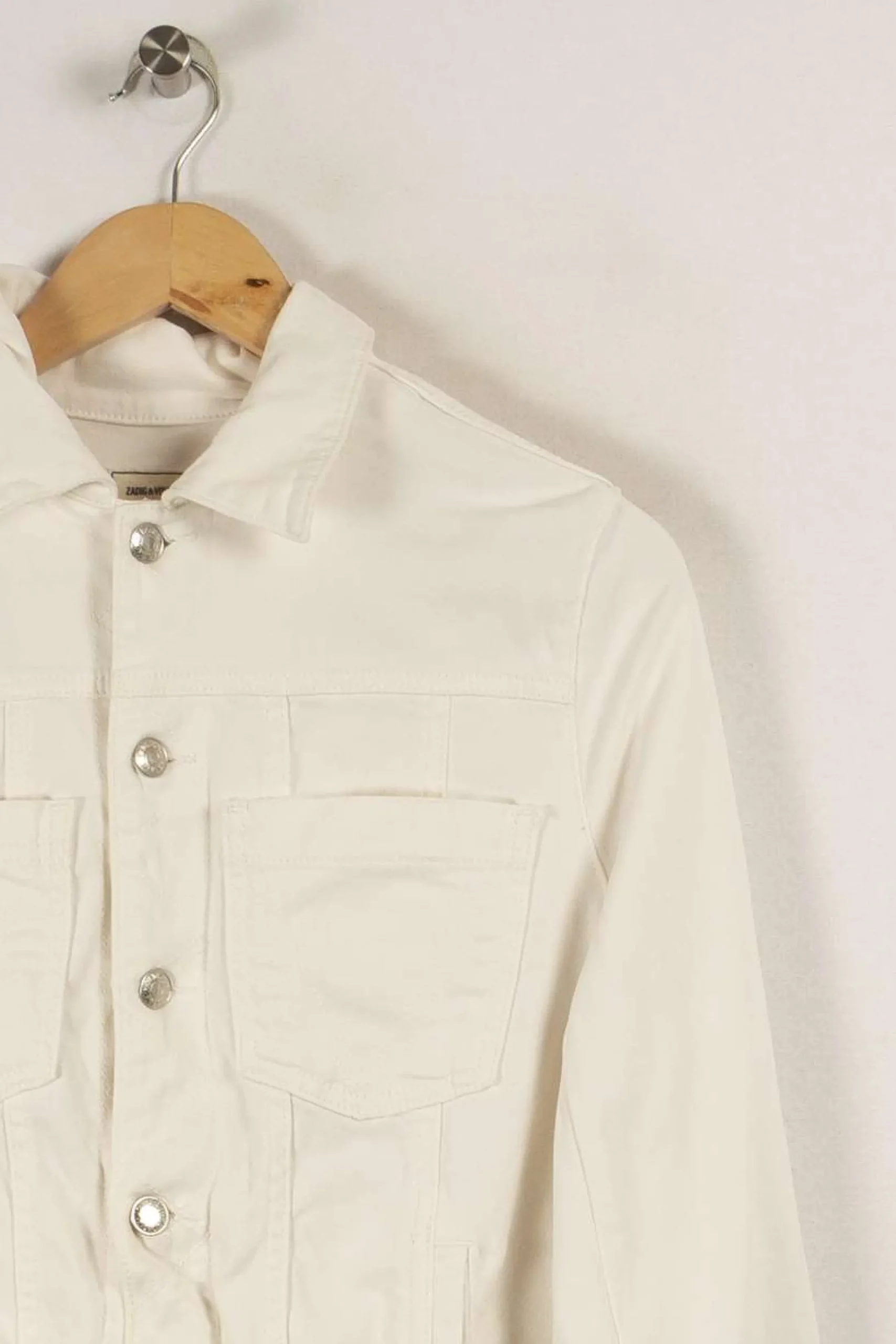 New Zadig&Voltaire Veste en jean he - Taille L/40 Blanc