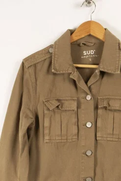Sale Sud express Veste en jean Vorleac - S/36 Vert