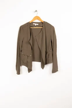 Discount La Fée Maraboutée Veste fluide esprit saharienne - S/36 Vert