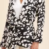 Best La Fée Maraboutée Veste fluide imprimée en viscose flammée - 44 Noir