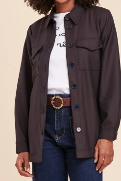 Sale La Fée Maraboutée Veste fluide pied de puce - 36 Marron