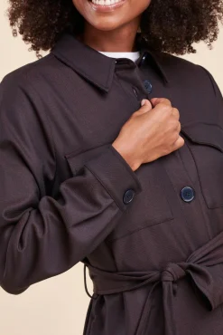 Best La Fée Maraboutée Veste fluide pied de puce - 38 Marron