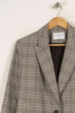 New Claudie Pierlot Veste e à carreaux - Taille M/38 Gris