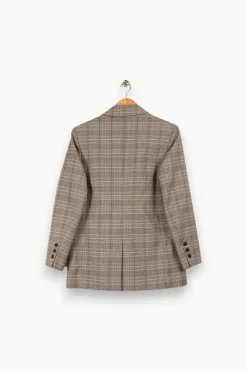 New Claudie Pierlot Veste e à carreaux - Taille M/38 Gris