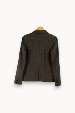 Shop Gerard Darel Veste e à carreaux - Taille S/36 Gris