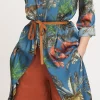 Online La Fée Maraboutée Veste manteau imprimé jungle - S/36 Multicolore