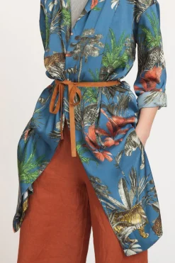 Online La Fée Maraboutée Veste manteau imprimé jungle - S/36 Multicolore