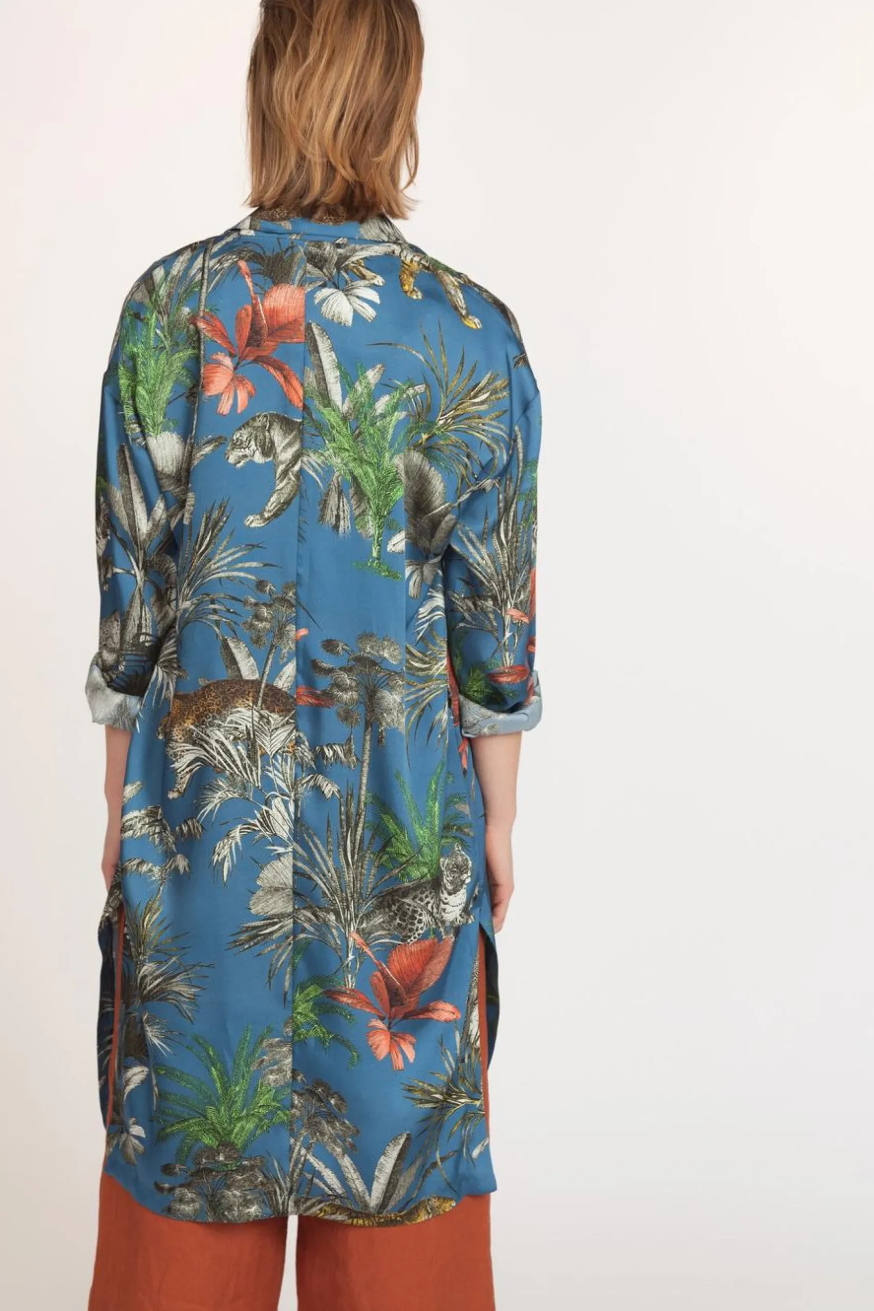 Online La Fée Maraboutée Veste manteau imprimé jungle - S/36 Multicolore