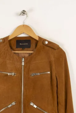 Cheap Bérénice Veste effet daim - Taille M/38 Marron