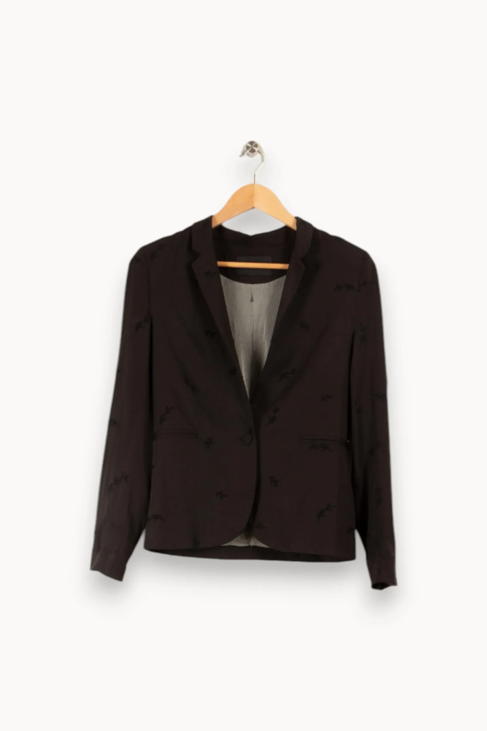 Hot IKKS Veste e avec détails - Taille S/36 Noir