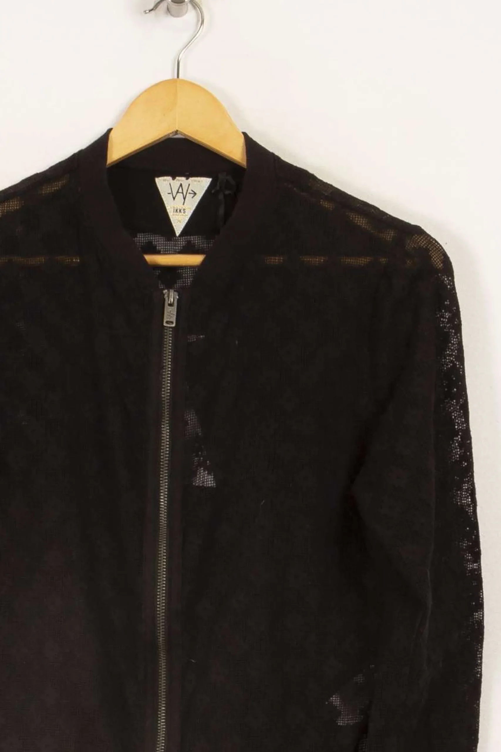 Fashion IKKS Veste e en dentelle - Taille L/40 Noir