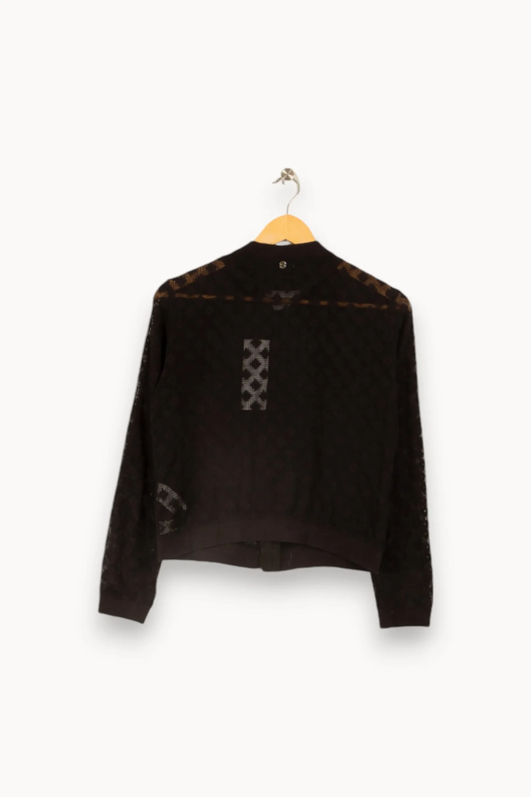 Fashion IKKS Veste e en dentelle - Taille L/40 Noir