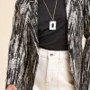 Best Sale La Fée Maraboutée Veste tailleur imprimée - 40 Noir