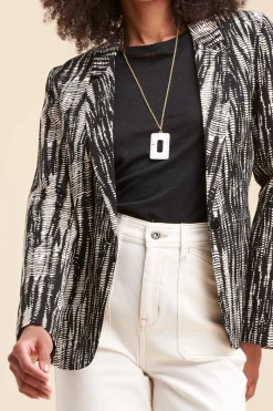 Best Sale La Fée Maraboutée Veste tailleur imprimée - 40 Noir