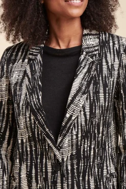 Outlet La Fée Maraboutée Veste tailleur imprimée - 40 Noir