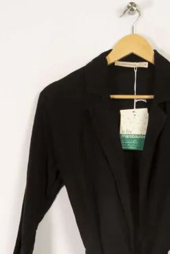 Best Sale La Fée Maraboutée Veste tailleur e en lin - XS/34 Noir