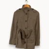 Discount Comptoir des Cotonniers Veste e - Taille XS/34 Vert