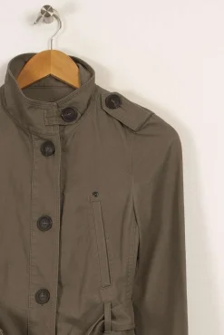 Discount Comptoir des Cotonniers Veste e - Taille XS/34 Vert